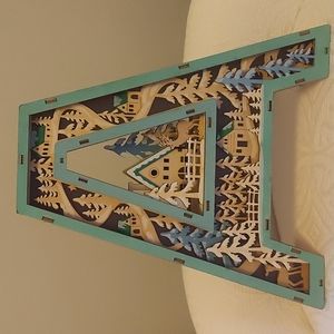 Anthropologie Monogram Wonderland Light Up Scene NWT